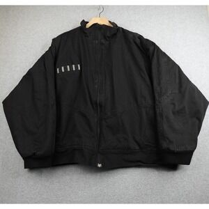 Vintage East West Jacket Adult M Black Checker Lined Western Cowboy Oversized